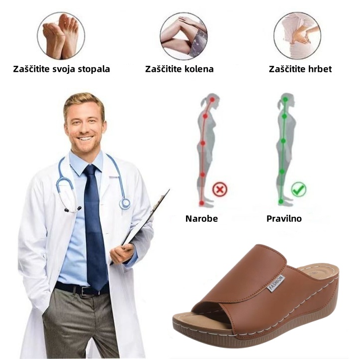 🔥Časovno omejen 50% popust - Poletni ortopedski sandali - Ergonomska oblika ✅100% neboleča hoja
