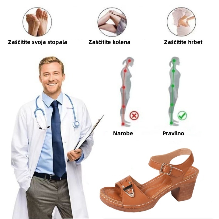🔥Časovno omejen 50% popust - Poletni ortopedski sandali - Ergonomska oblika ✅100% neboleča hoja