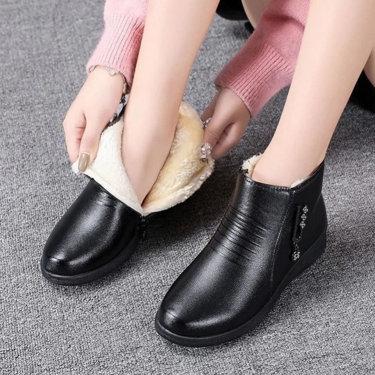 (🔥50% popust danes - ne zamudite te priložnosti) ⏰ - Mehki in udobni, originalni volneni ženski usnjeni čevlji (opora za lok - olajša hojo)