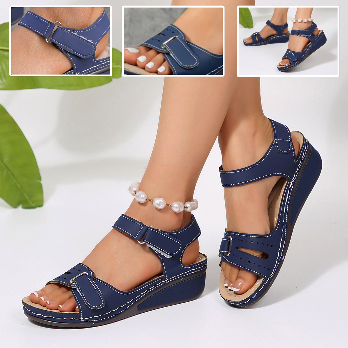 🔥Časovno omejen 50% popust - Poletni ortopedski sandali - Ergonomska