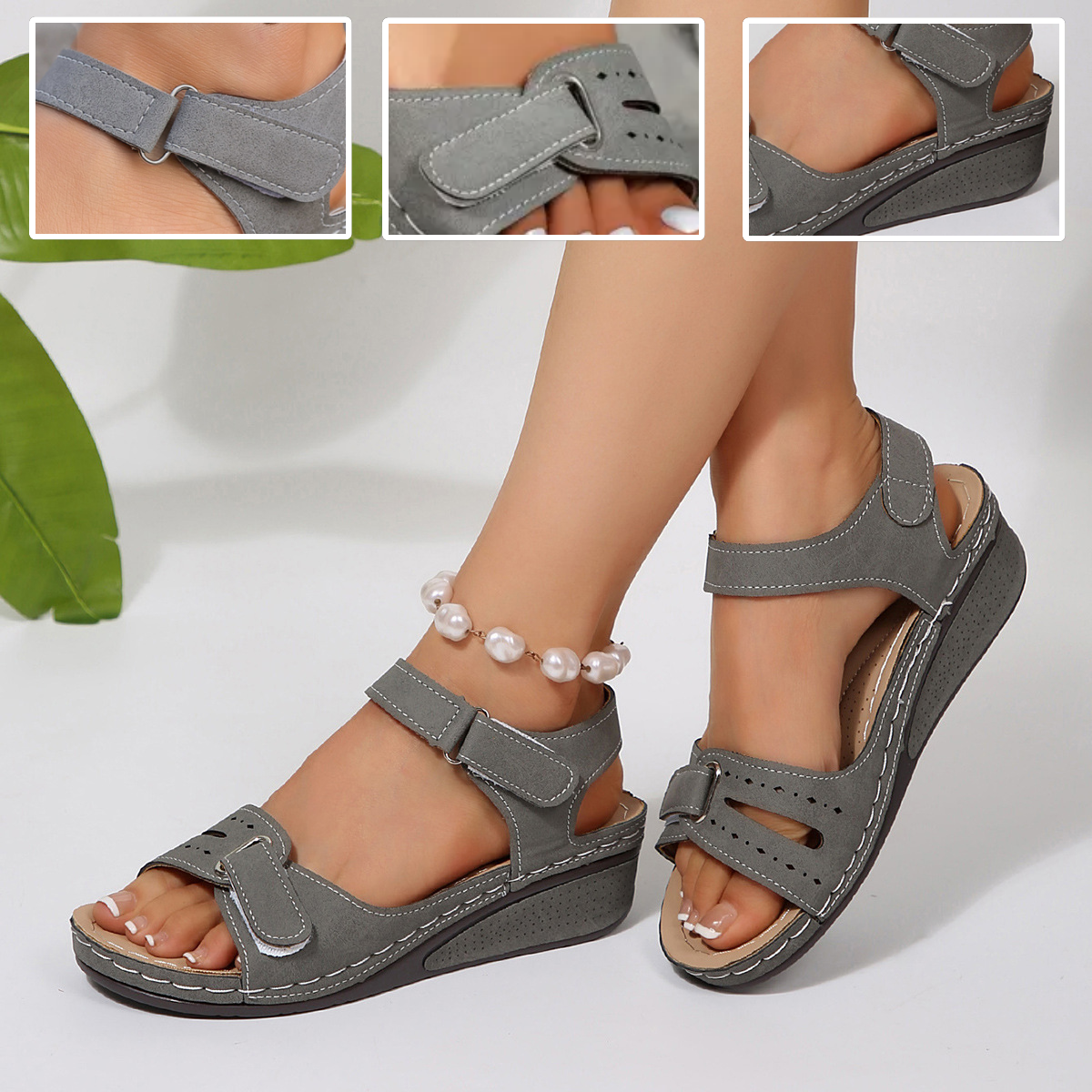 🔥Časovno omejen 50% popust - Poletni ortopedski sandali - Ergonomska