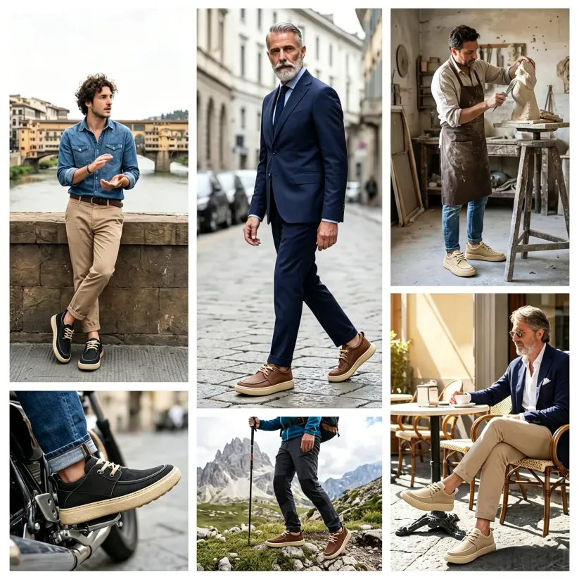 🎉 50 % POPUSTA danes – ponudba kmalu poteče! 🐂 Moški ortopedski čevlji: ročno izdelani iz pristnega avstralskega govejega usnja 👞 Podpora za stopalni lok – vodoodporni in nedrseči ✅ udobni za hojo