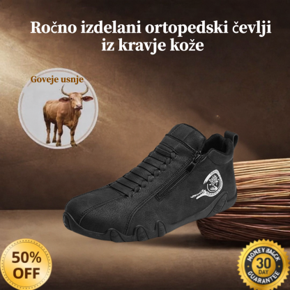 🎁Zadnji dan za 50 % popust, ne zamudite!⏰Izdelano iz avstralske telečje kože🐂Opora za stopala - lajša bolečine v stopalih✅Vodoodporno in nedrseče, udobno za hojo.