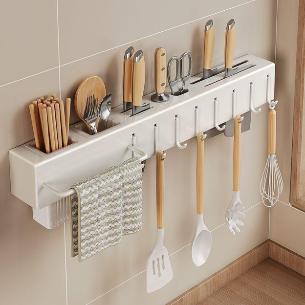 Estante de cocina multifuncional sin taladro