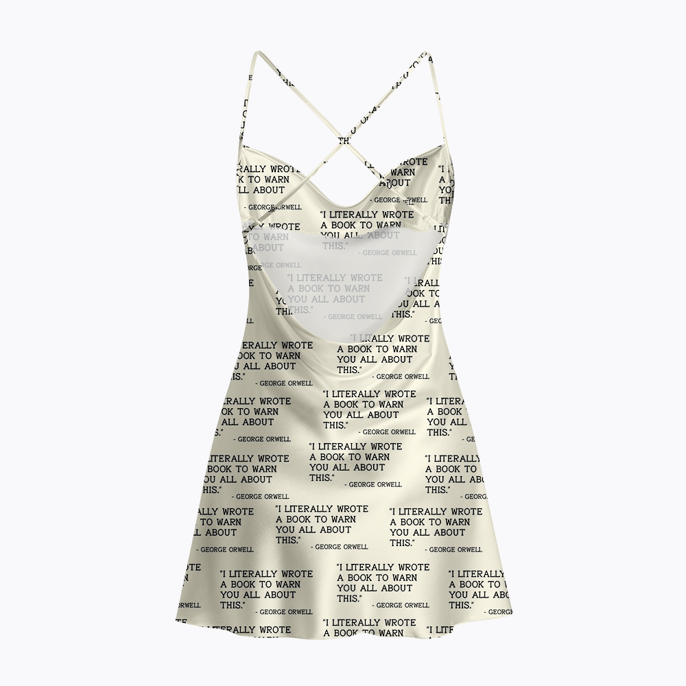 I Literally Wrote a Book to Warn You All About This Satin Cross Back Mini Dresses