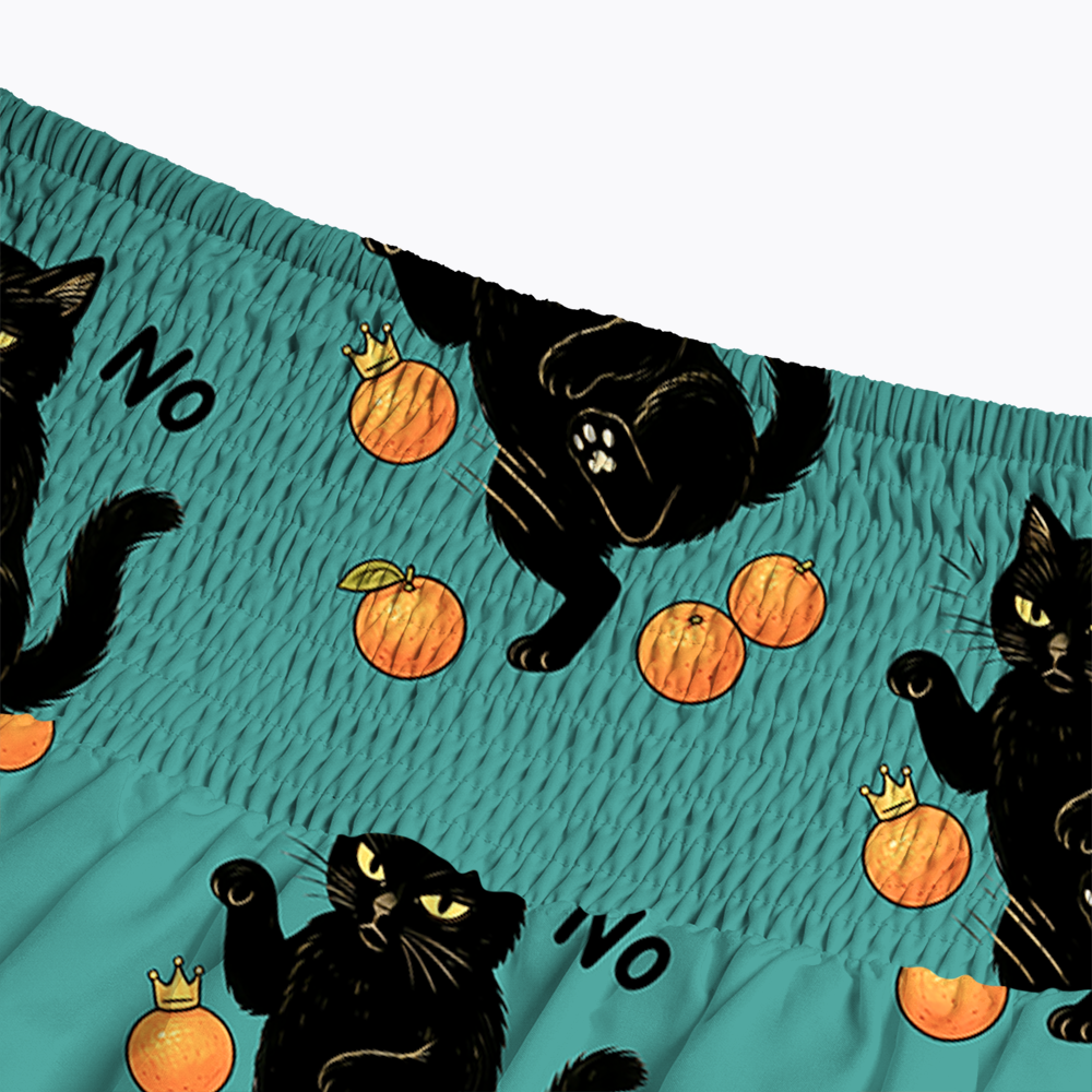No Kings Black Cat Maxi Skirt