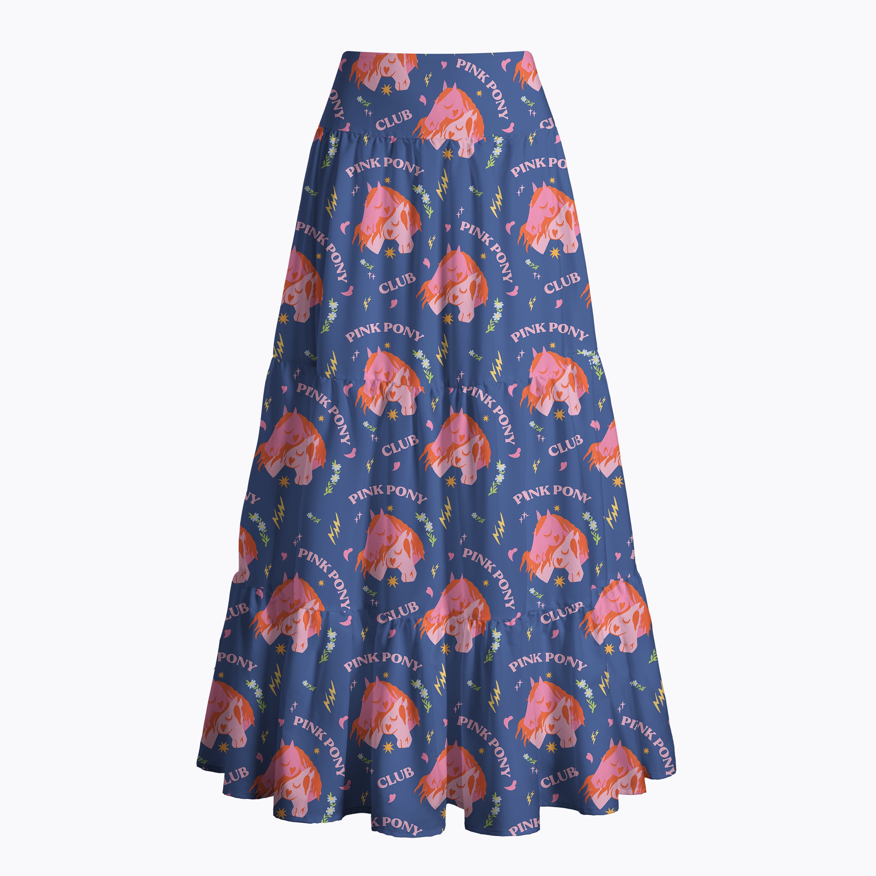 Pink Pony Maxi Skirt