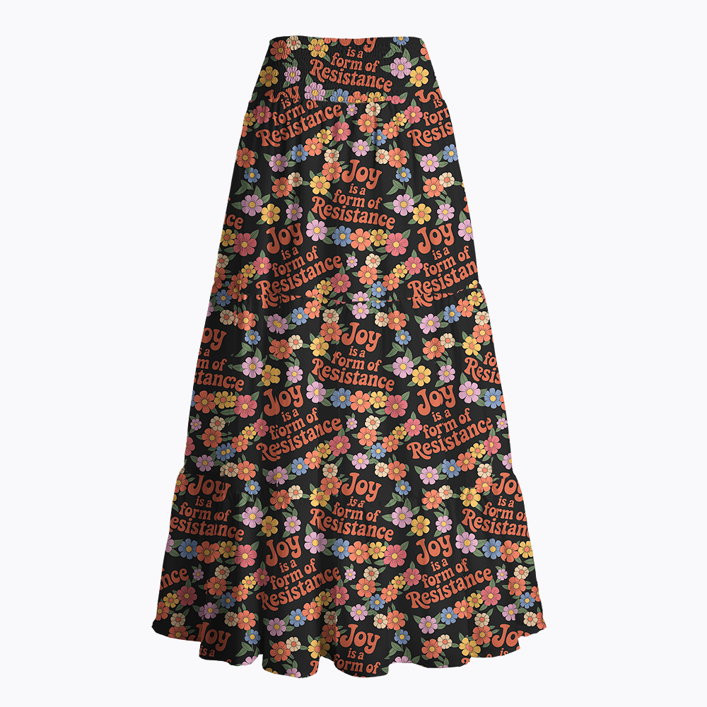 Joy Is a Form of Resistance Maxi Skirt