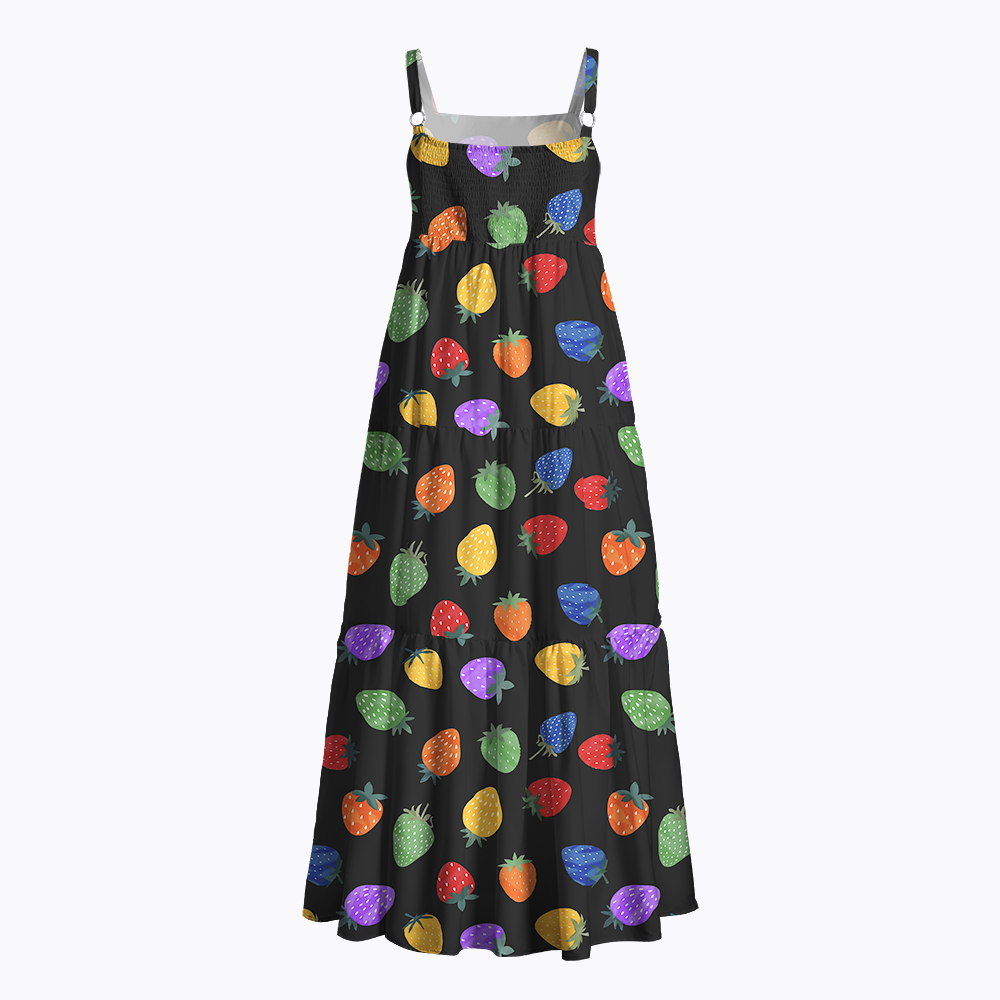 Strawberry Trans Rights Maxi Dress