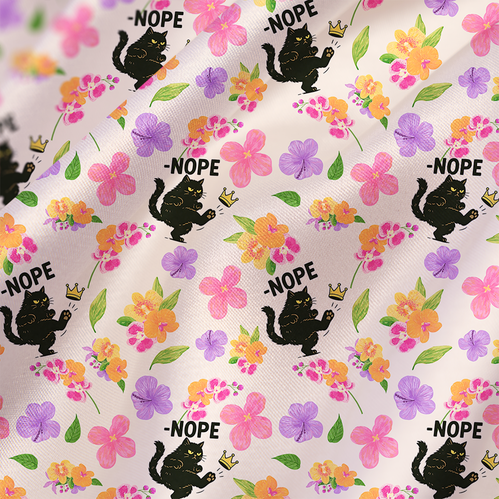 No Kings in America Black Cat Satin Cross Back Mini Dresses