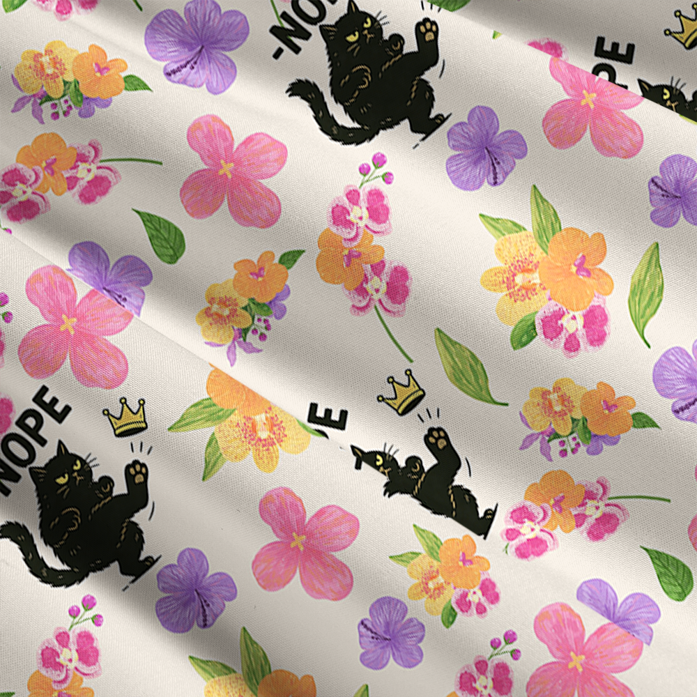 No Kings in America Black Cat Maxi Skirt