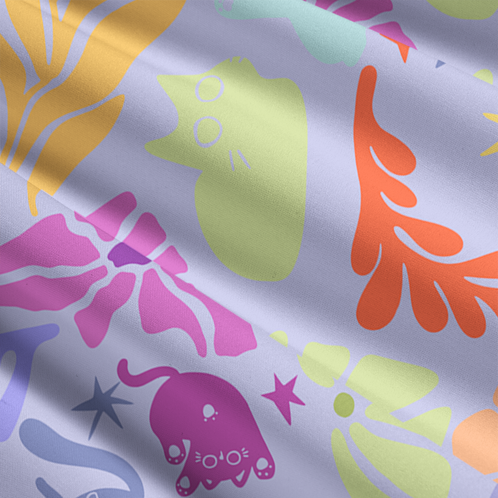 Rainbow Cats Maxi Skirt