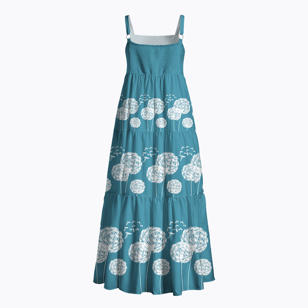 Subtle Floral Protest Maxi Dress