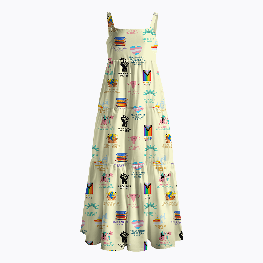 Big Fan Of Human Rights Equality Maxi Dress