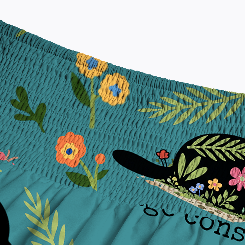 Rage Consumes Me Cat Maxi Skirt