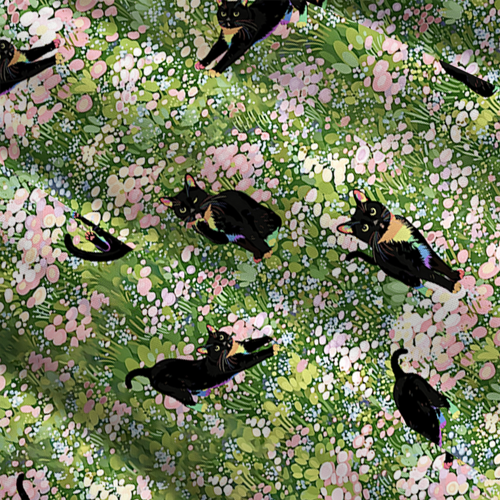 LGBTQ Pride Tuxedo Cat Maxi Skirt