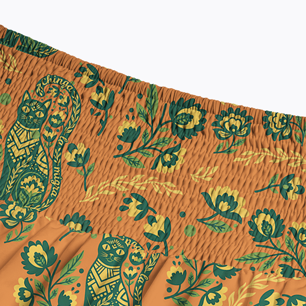 Subtle Chinga La Migra Cat Maxi Skirt