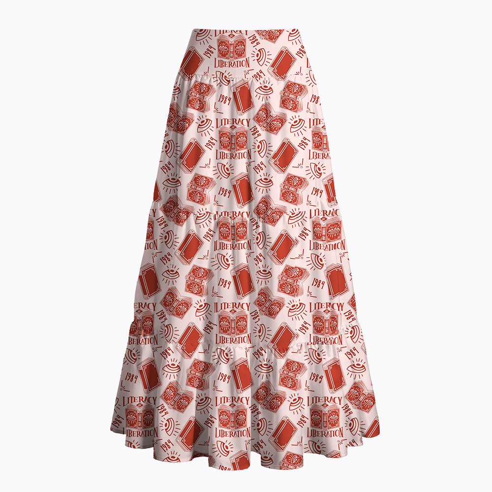 Literacy is Liberation Maxi Skirt