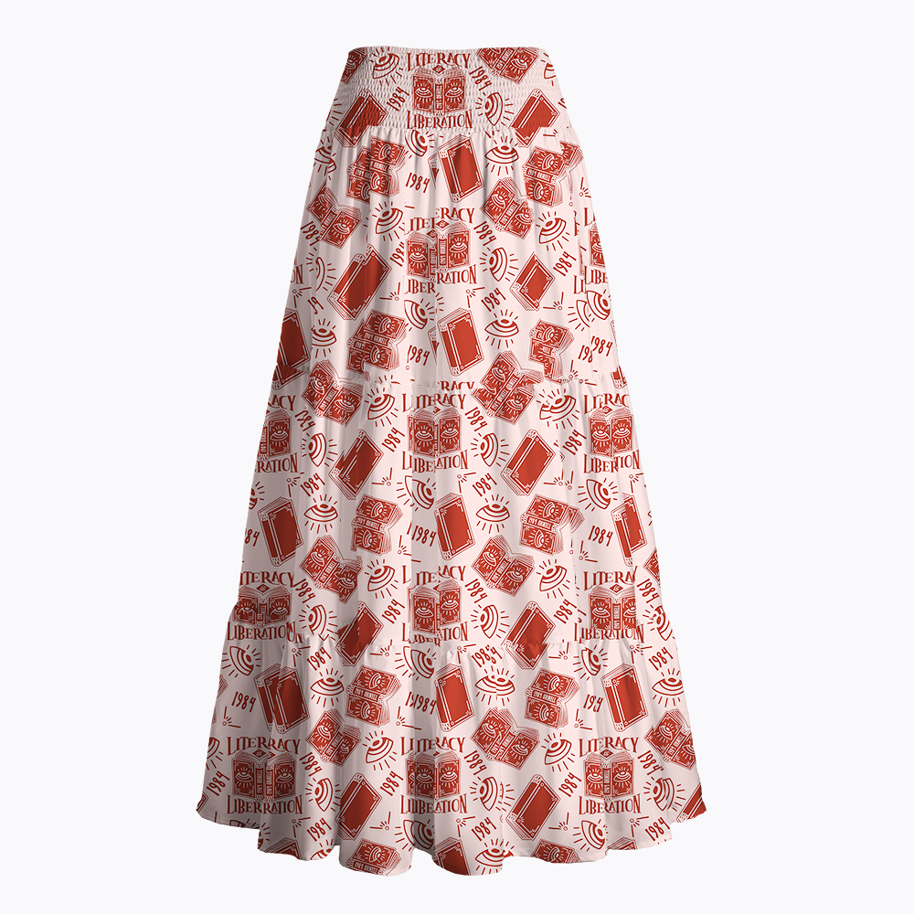 Literacy is Liberation Maxi Skirt