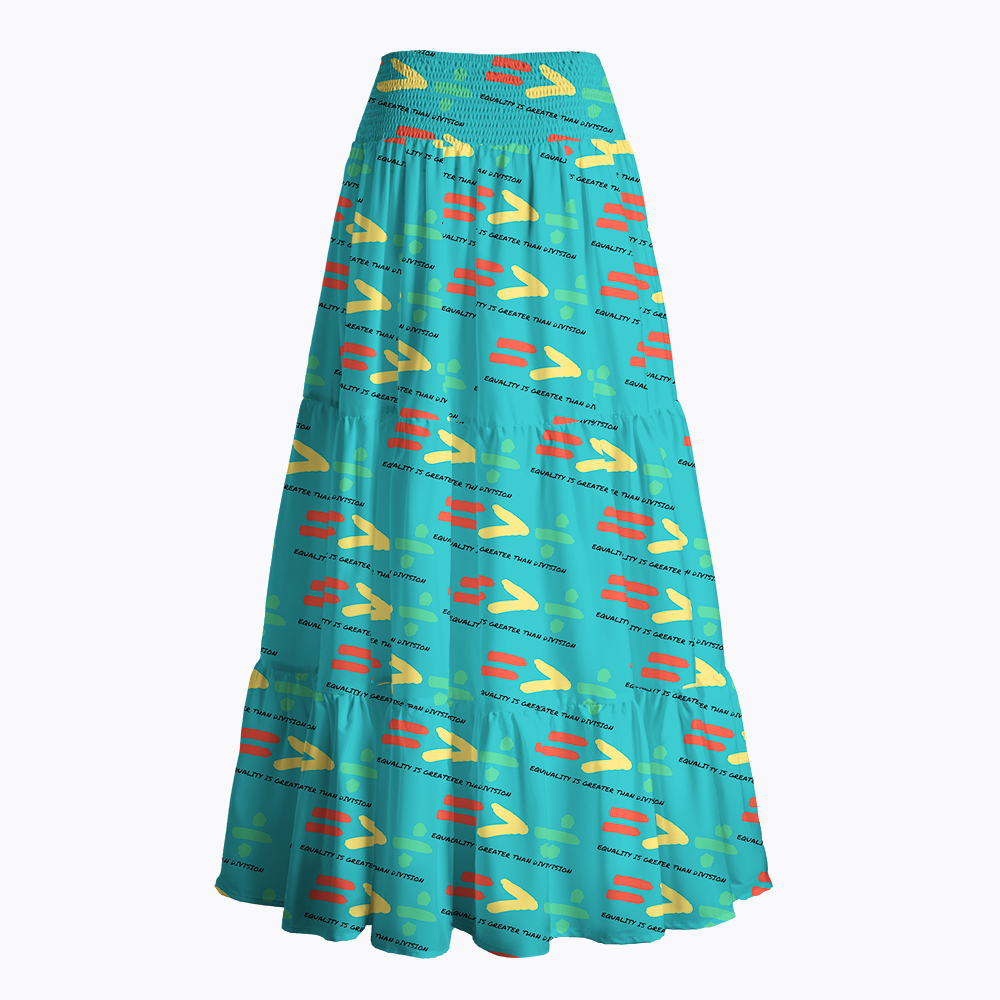 Equality is Greater Than Division Human Rights Maxi Skirt