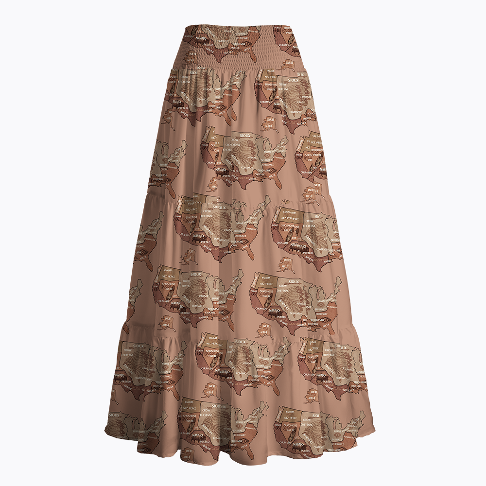 United States Without Illegal Aliens Maxi Skirt