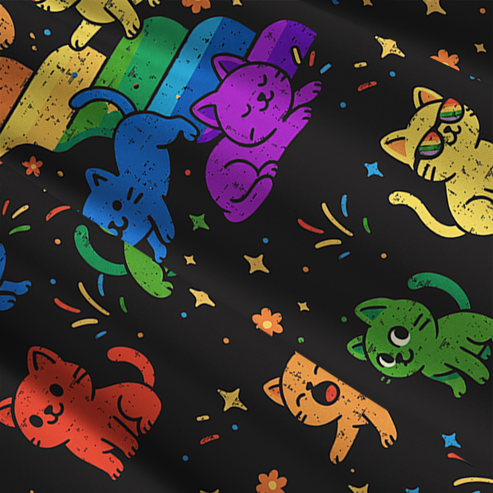 Gay Pride Kawaii Cat Maxi Skirt