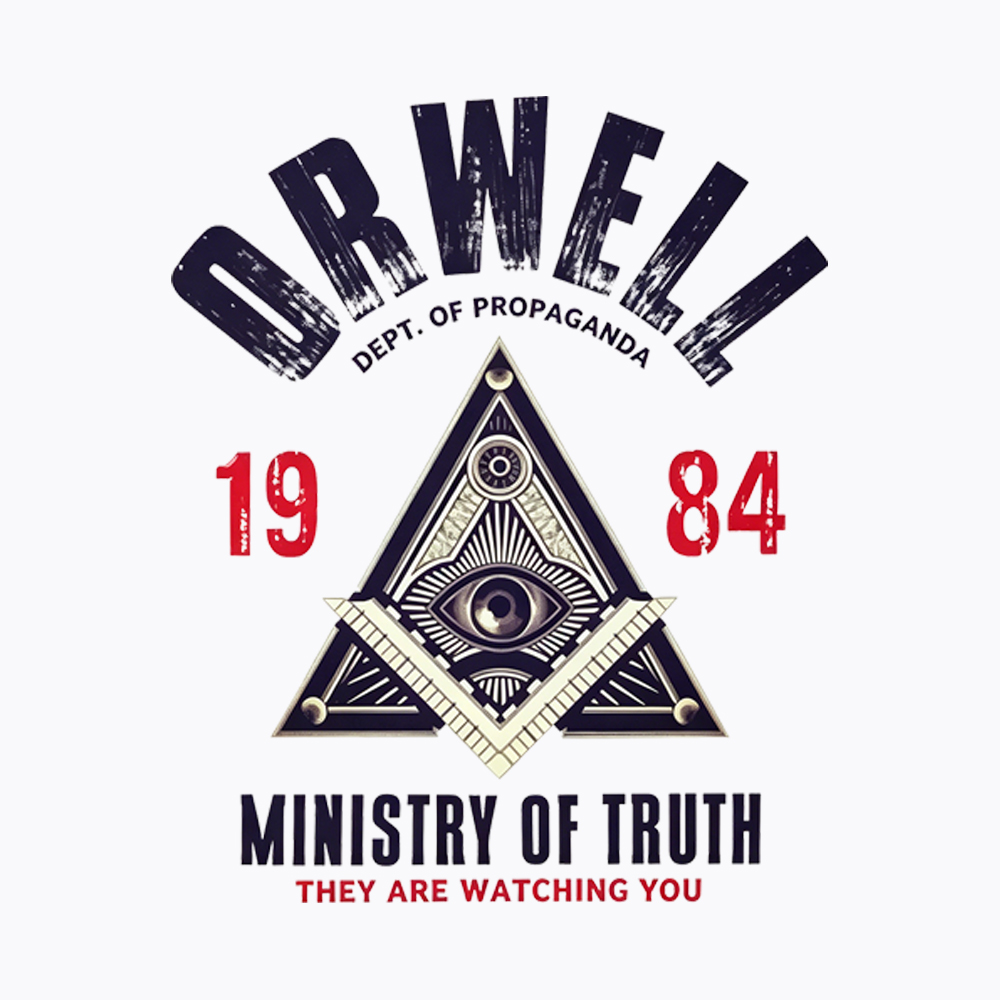 Department Of Propaganda Ministry Of Truth They Are Watching You Women's Washed Tank Top