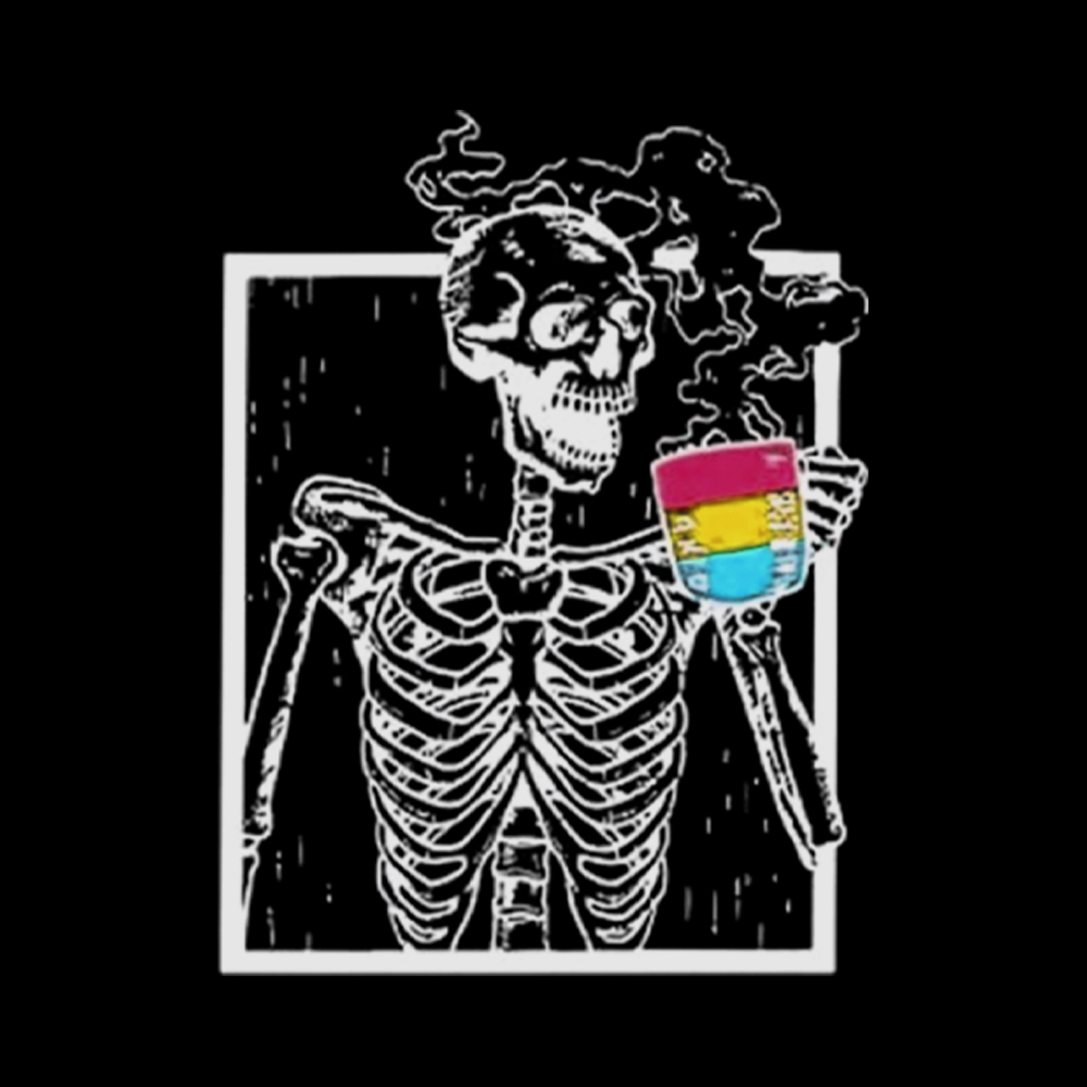 Pansexual Skeleton Drinking Coffee Classic T-Shirt