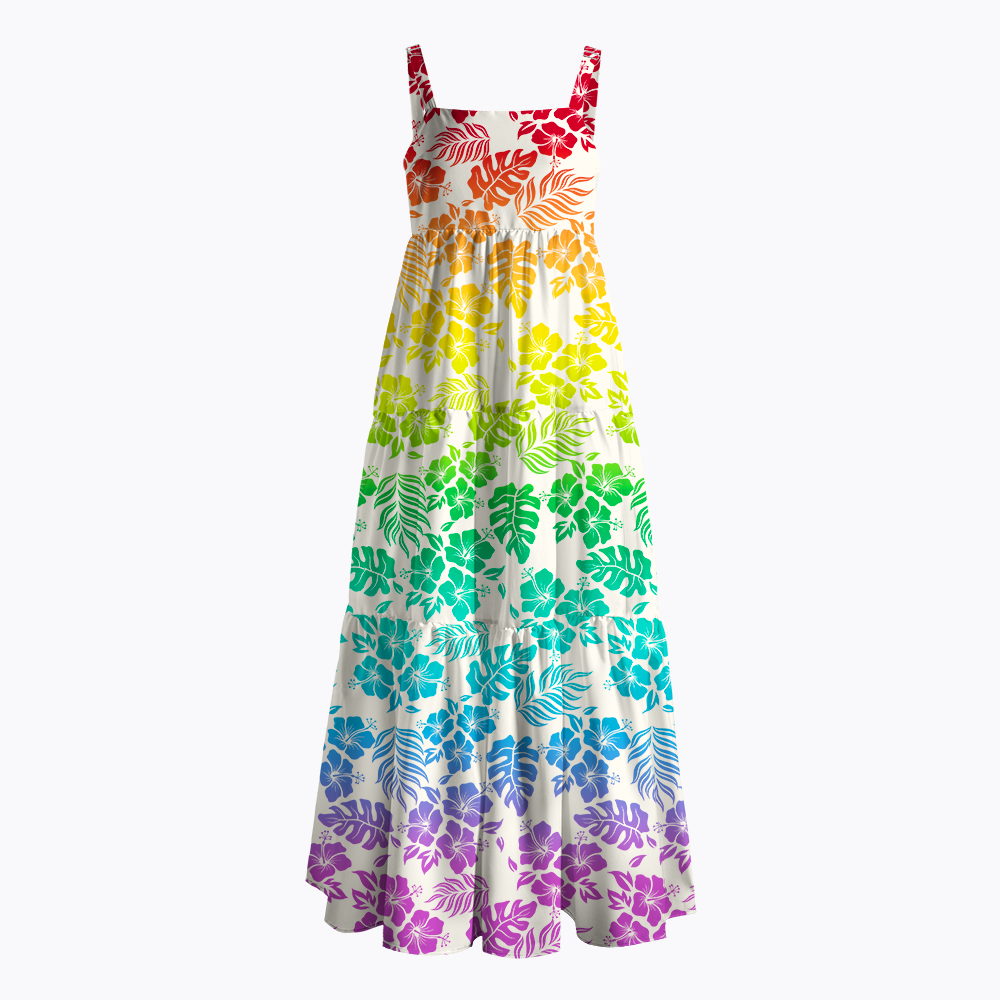 LGBT Hibiscus Maxi Dress