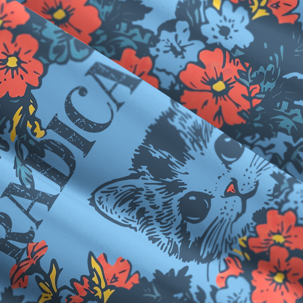 Radicalized By Basic Decency Cat Floral Feminist Maxi Dress