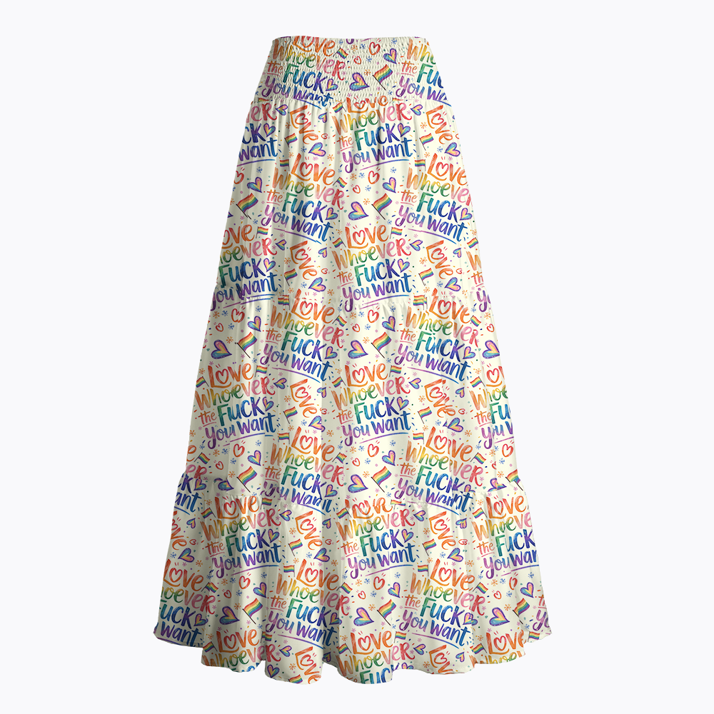 Love Whoever the F*k You Want Maxi Skirt