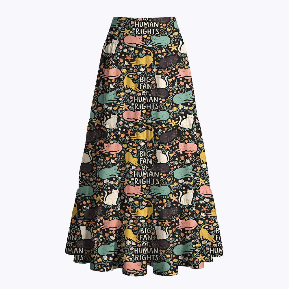 Big Fan of Human Rights Maxi Skirt