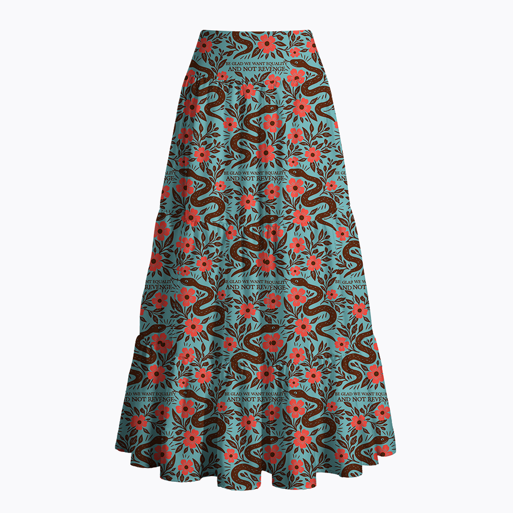 Be Glad We Want Equality and Not Revenge Feminist Maxi Skirt