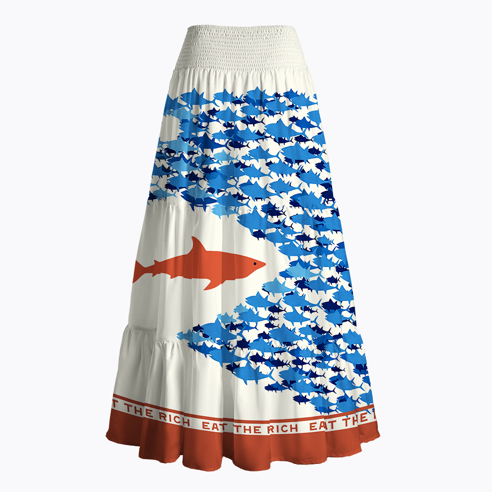 Eat the Rich Maxi Skirt