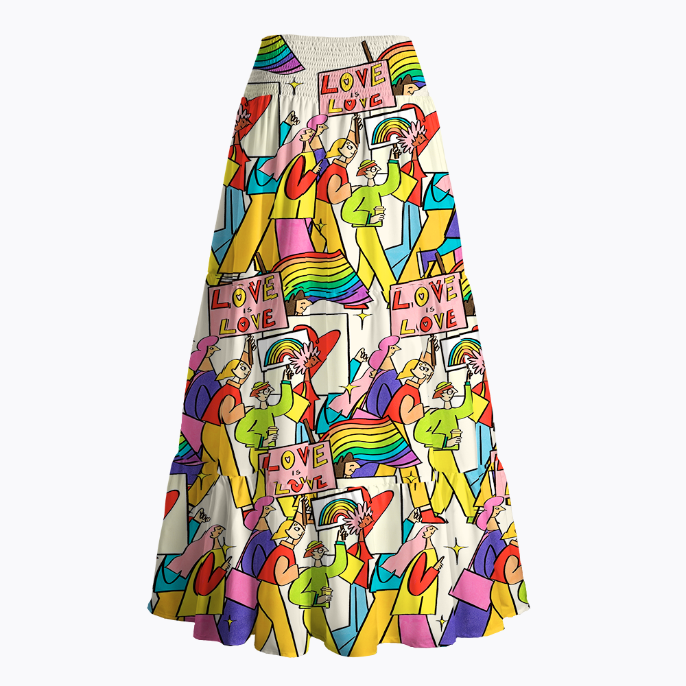 Love is Love Maxi Skirt