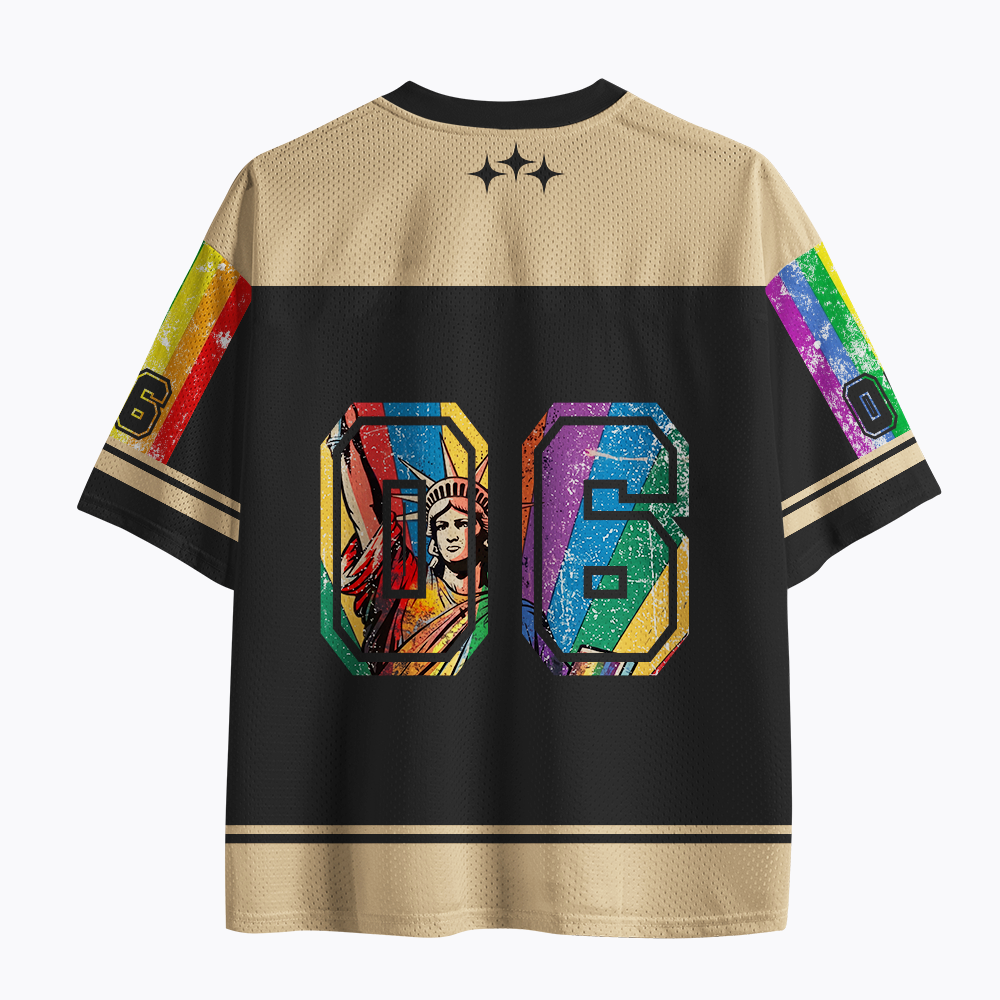 We the People Means Everyone LGBT Pride Mesh Jersey