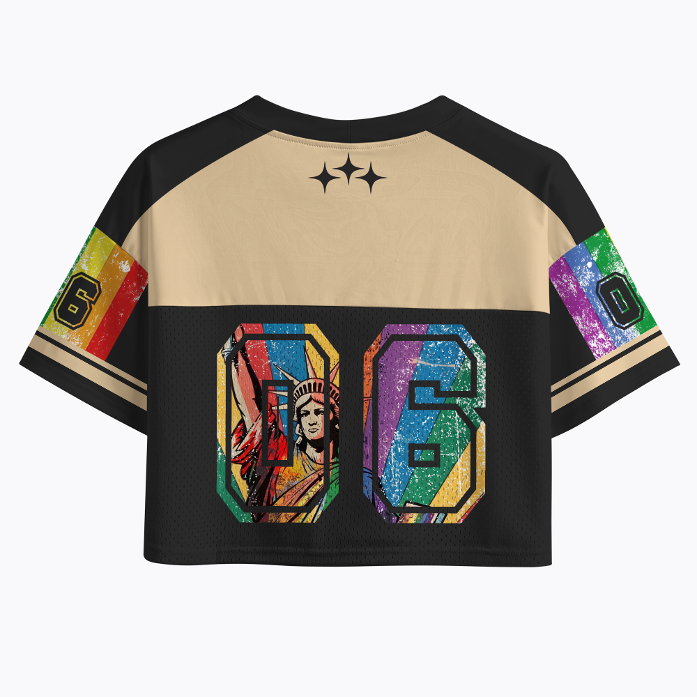 We the People Means Everyone LGBT Pride Crop Sports Jersey