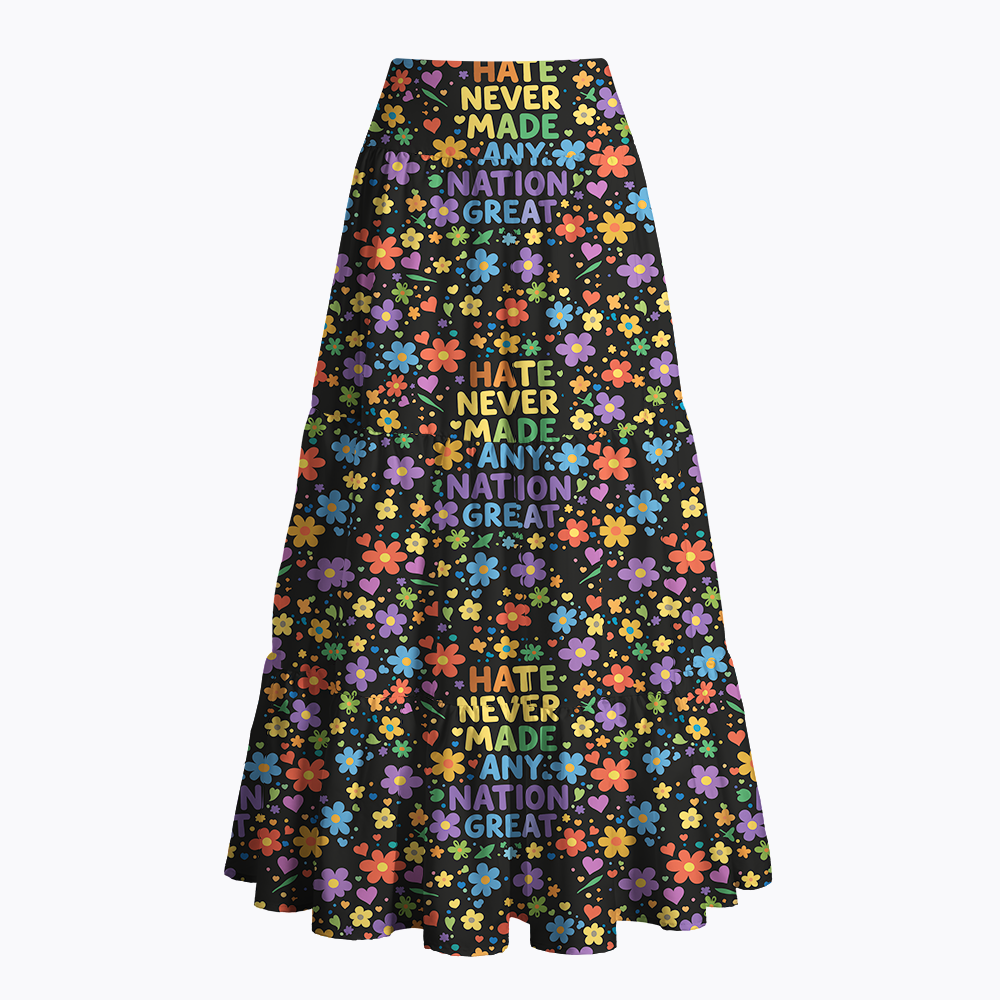 Hate Never Made Any Nation Great Maxi Skirt