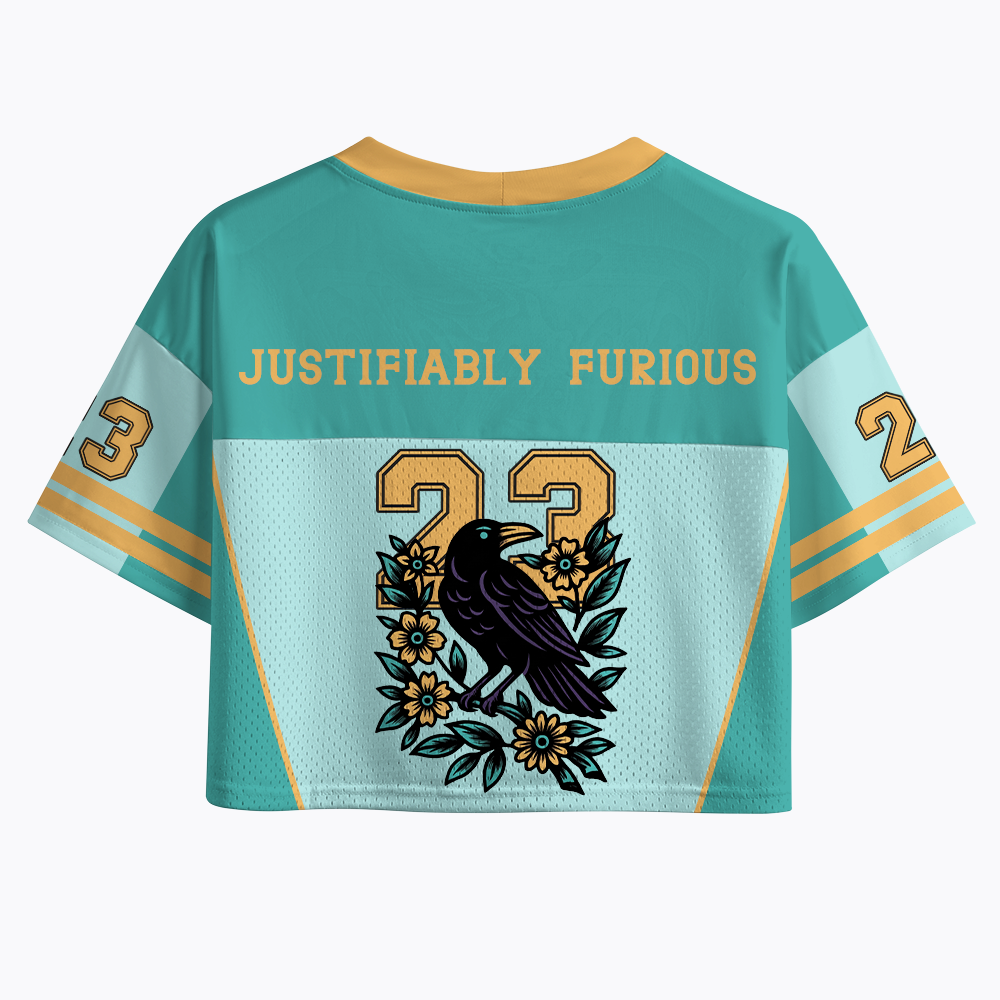 Justifiably Furious Crop Sports Jersey