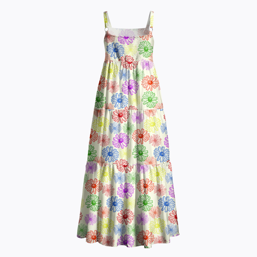 Charming Daisy Field Maxi Dress