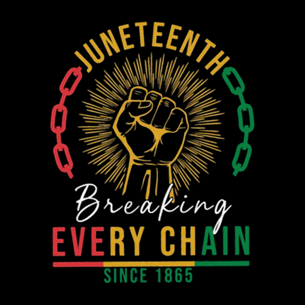 Breaking Every Chain Juneteenth Off Shoulder T-shirt
