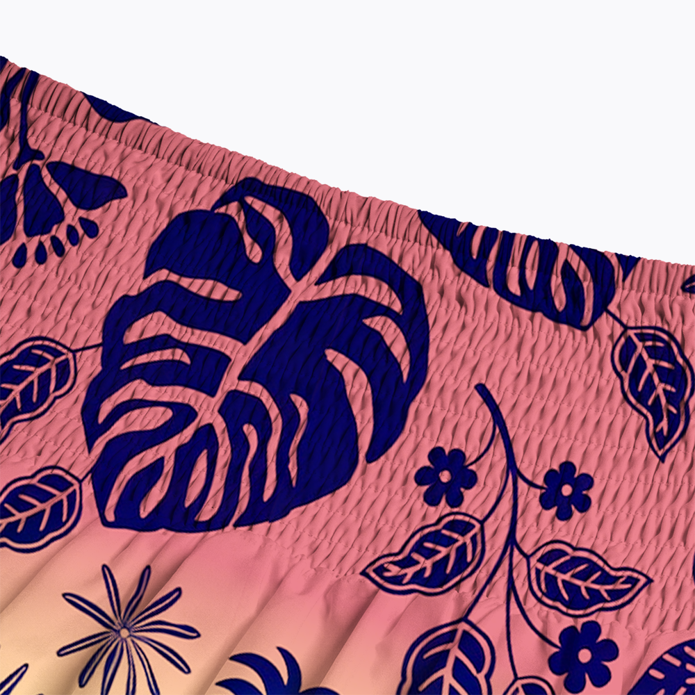 Tropical Botanical Rainbow LGBTQ Maxi Skirt