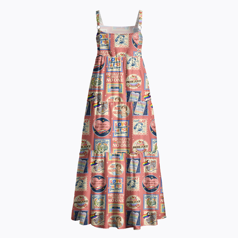 Pride Month LGBTQ Stamps Maxi Dress