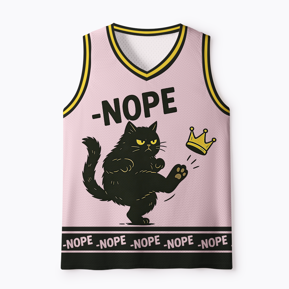 No Kings in America Black Cat Mesh Jersey Tank Top
