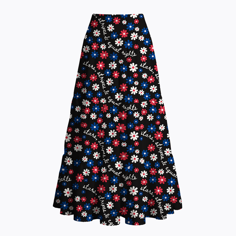 Funny 4th of July Maxi Skirt