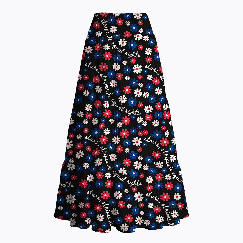 Funny 4th of July Maxi Skirt