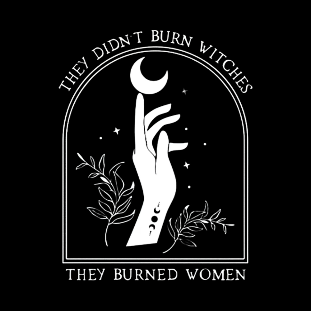 They Didn’T Burn Witches, They Burned Women Off Shoulder T-shirt