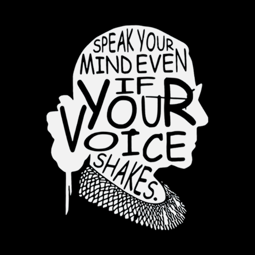 RBG Speak Your Mind Even Even If Your Voice Shakes Classic T-Shirt