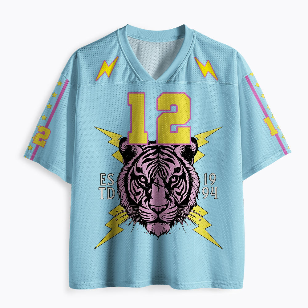 Womanhood Feminist Tiger Mesh Jersey