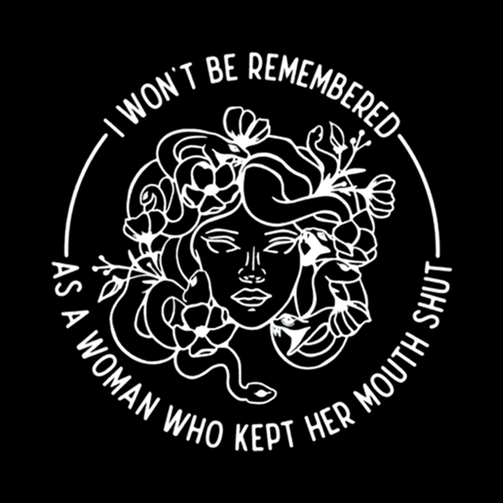 Feminist I Won't Be Remembered As A Woman Who Kept My Mouth Shut Off Shoulder T-shirt